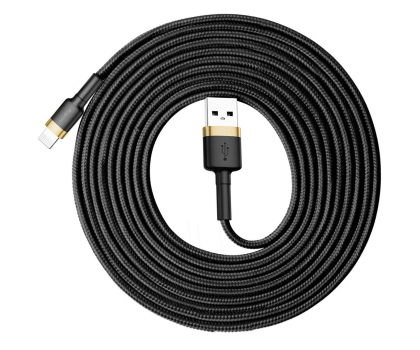 Kabel Baseus Kabel Cafule USB-A / Lightning 2A QC 3.0 3 m - czarno-złoty